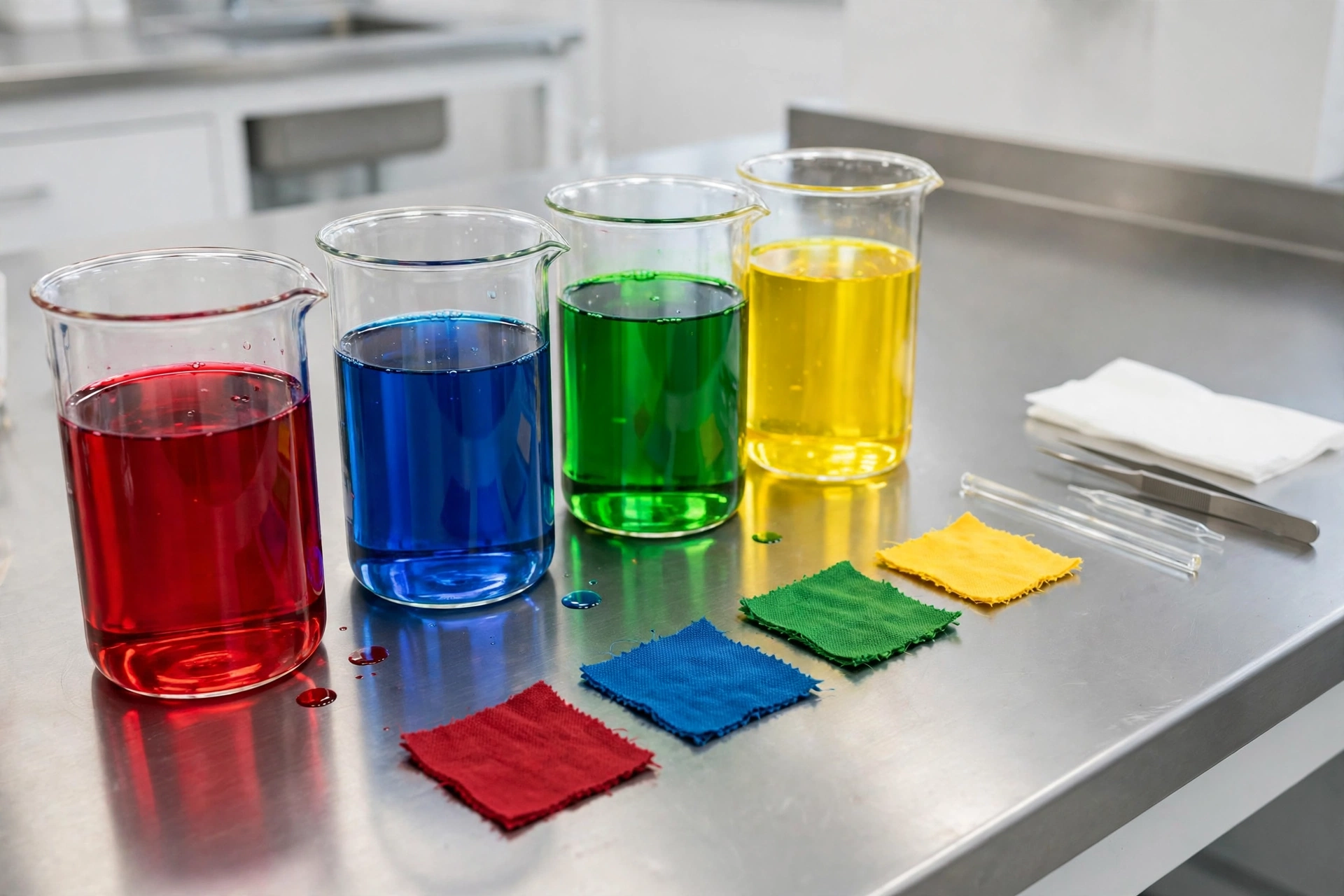 Dye lab shade matching