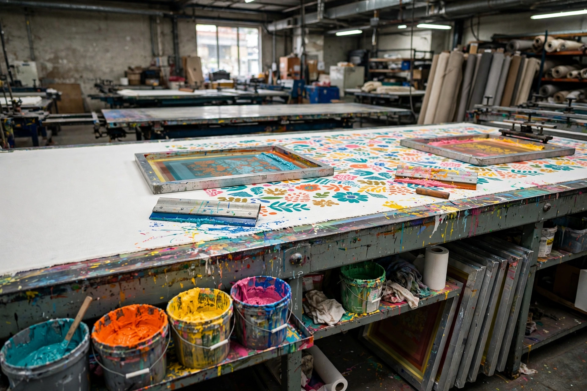 All-over printing table